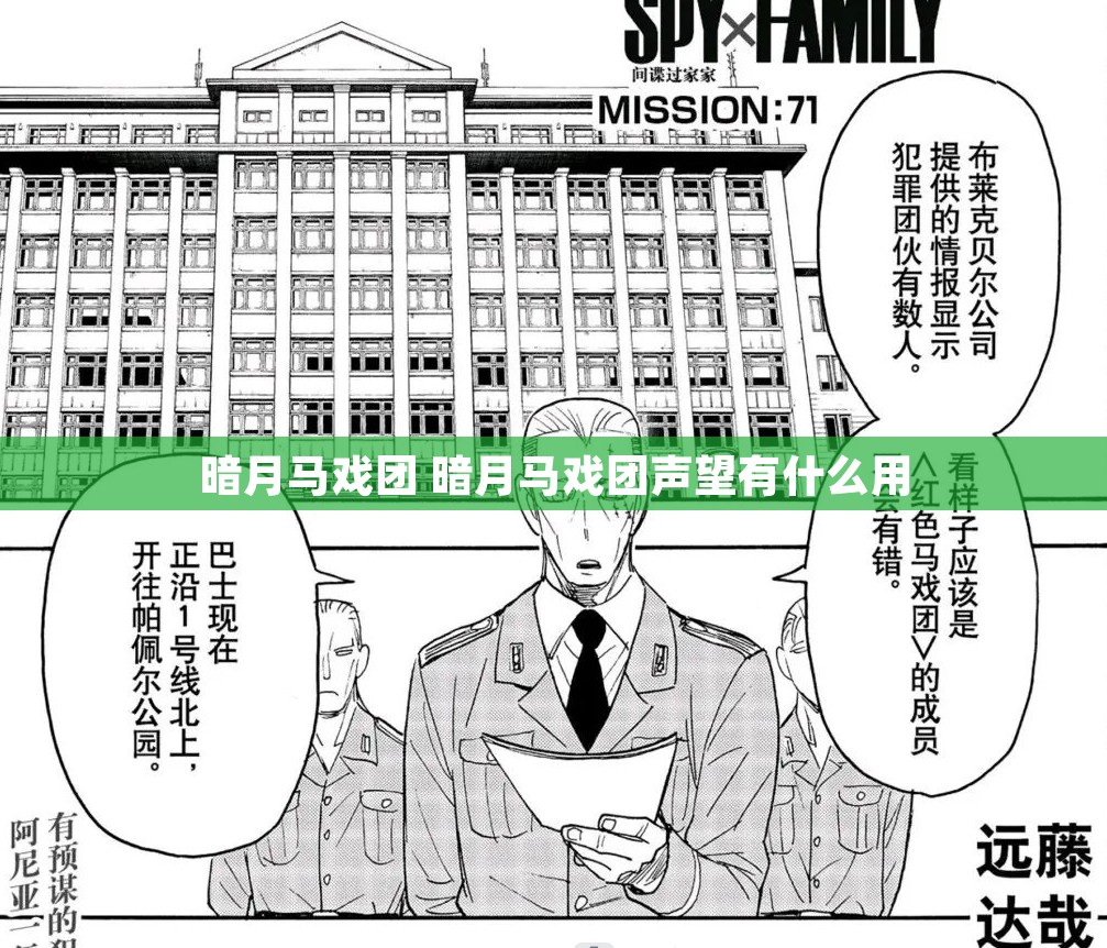 暗月马戏团 暗月马戏团声望有什么用