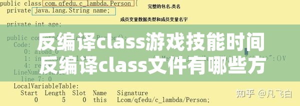 反编译class游戏技能时间 反编译class文件有哪些方法