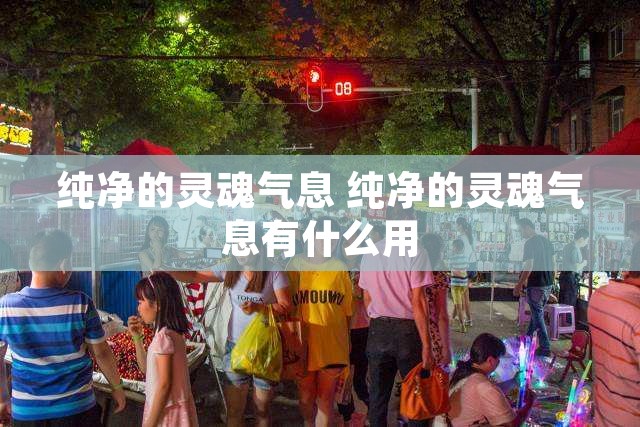 纯净的灵魂气息 纯净的灵魂气息有什么用