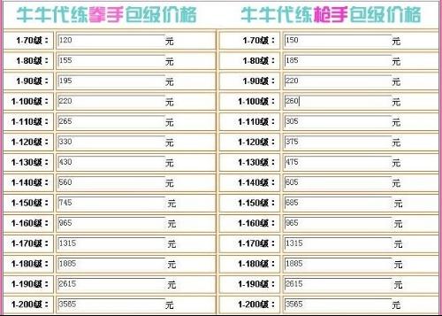 冒险岛代练 冒险岛代练价格