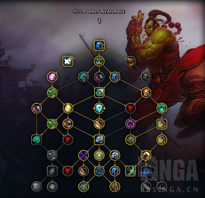 魔兽世界武僧天赋 魔兽世界武僧天赋怎么点
