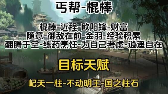 射雕全门派职业天赋推荐