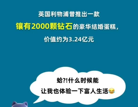 世上最贵的结婚蛋糕多少元