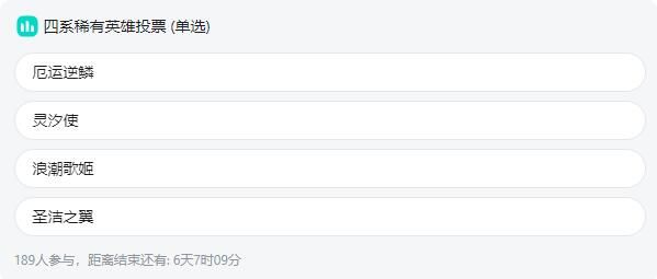 光之守望女神节特别版：投票精英HERO，我们送你哦