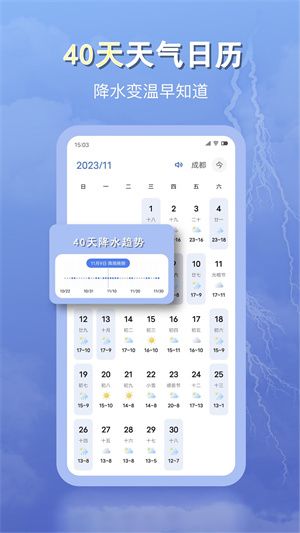 天气早报截图